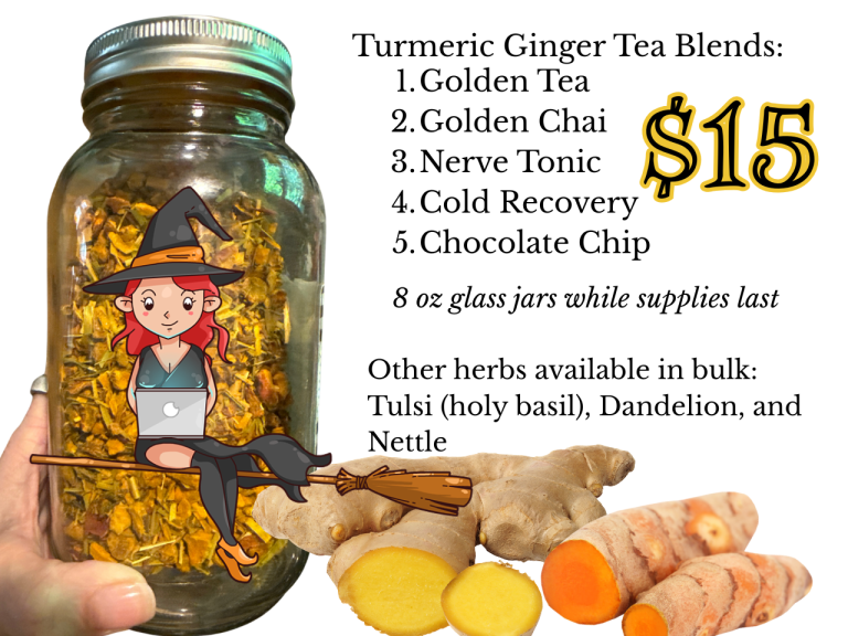 Kitchen Witch teas & herbs available - Planet Tash